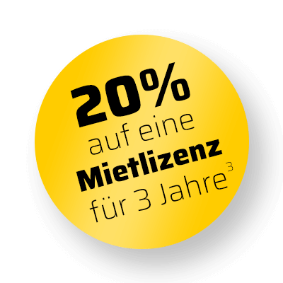 20 % auf eine Mietlizenz für 3 Jahre