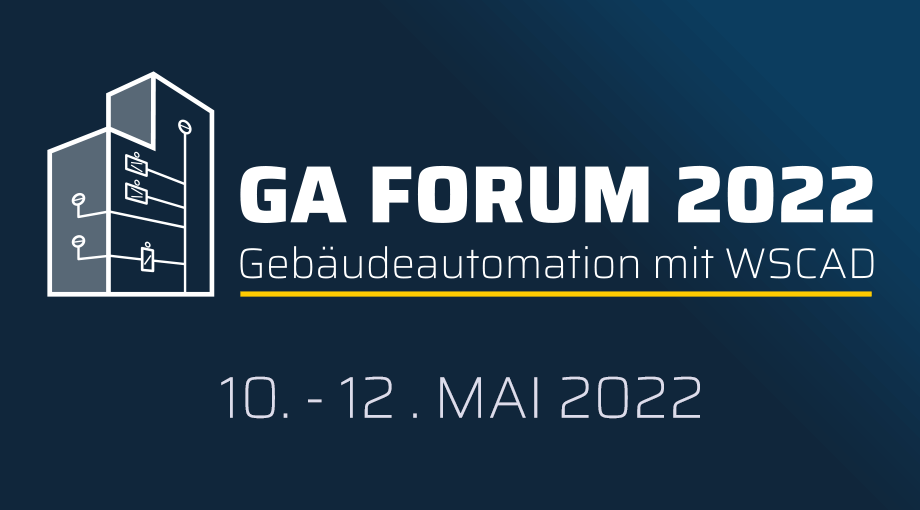 GA Forum 2022 - Gebäudeautomation mit WSCAD News Banner