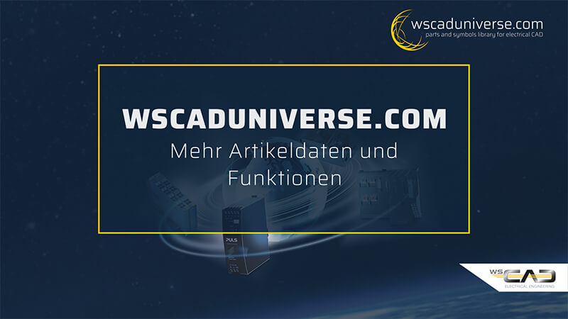 WSCAD Webinar: wscaduniverse.com – Mehr Artikeldaten und Funktionen